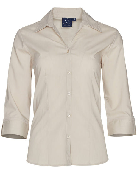 Benchmark BS07Q Women's Teflon Executive 3/4 Sleeve Shirt - WEARhouse