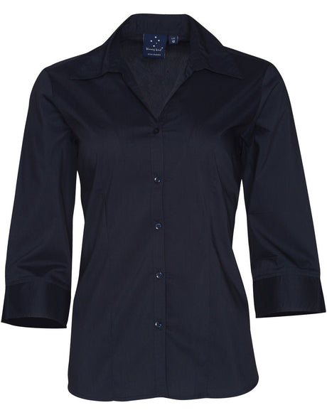 Benchmark BS07Q Women's Teflon Executive 3/4 Sleeve Shirt - WEARhouse