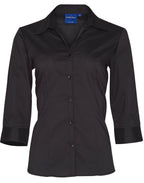 Benchmark BS07Q Women's Teflon Executive 3/4 Sleeve Shirt - WEARhouse