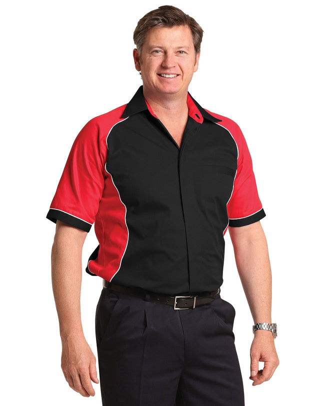 Benchmark BS15 Men's Arena Tri-Colour Contrast Shirt - WEARhouse