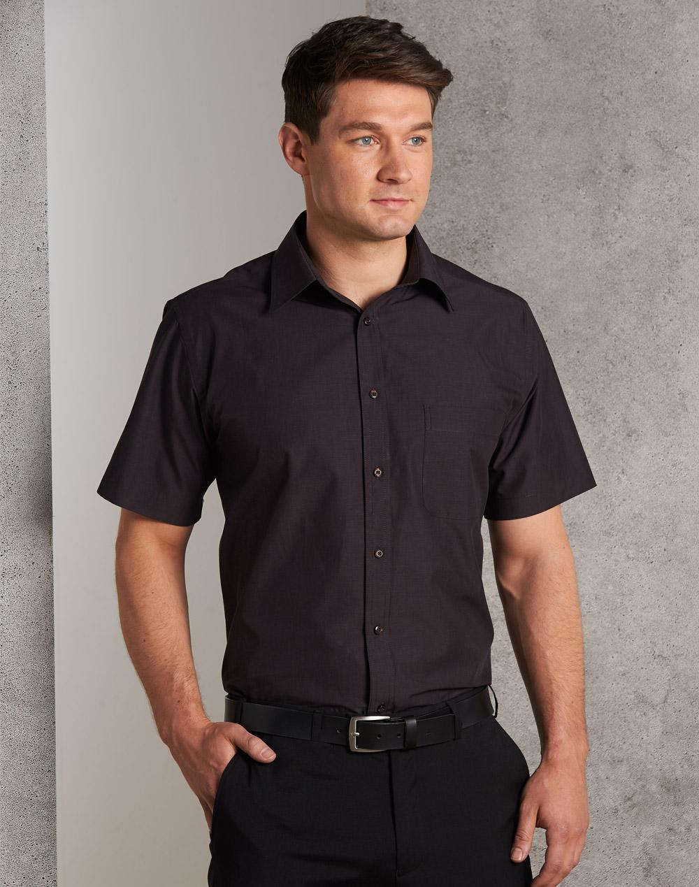 Benchmark M7001 Men's Nano Tech Short Sleeve Shirt - WEARhouse