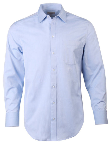 Benchmark M7005L Men's Pinpoint Oxford Long Sleeve Shirt - WEARhouse