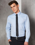 Benchmark M7005L Men's Pinpoint Oxford Long Sleeve Shirt - WEARhouse