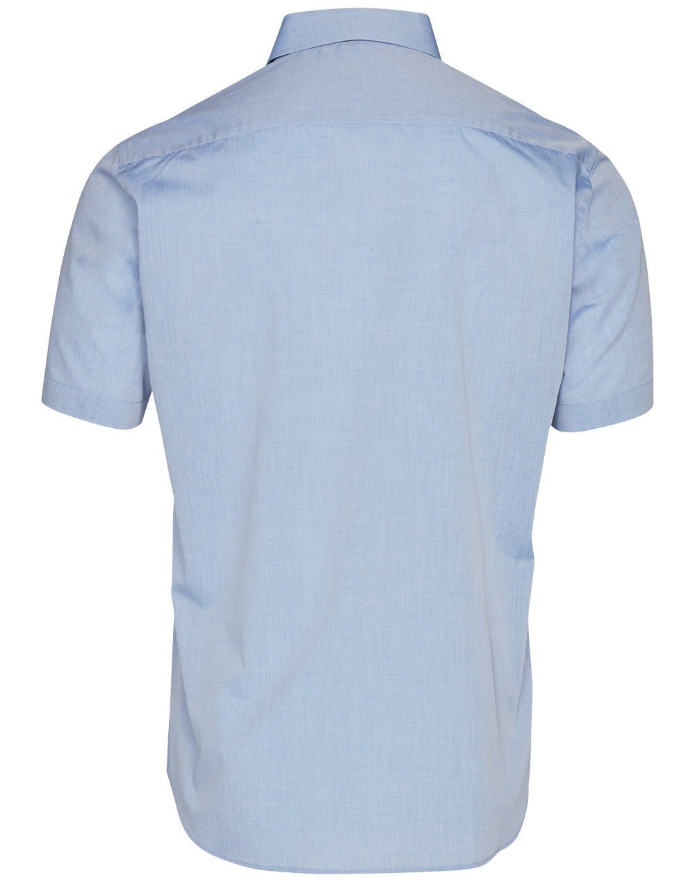Benchmark M7011 Men's Fine Chambray Short Sleeve Shirt - WEARhouse