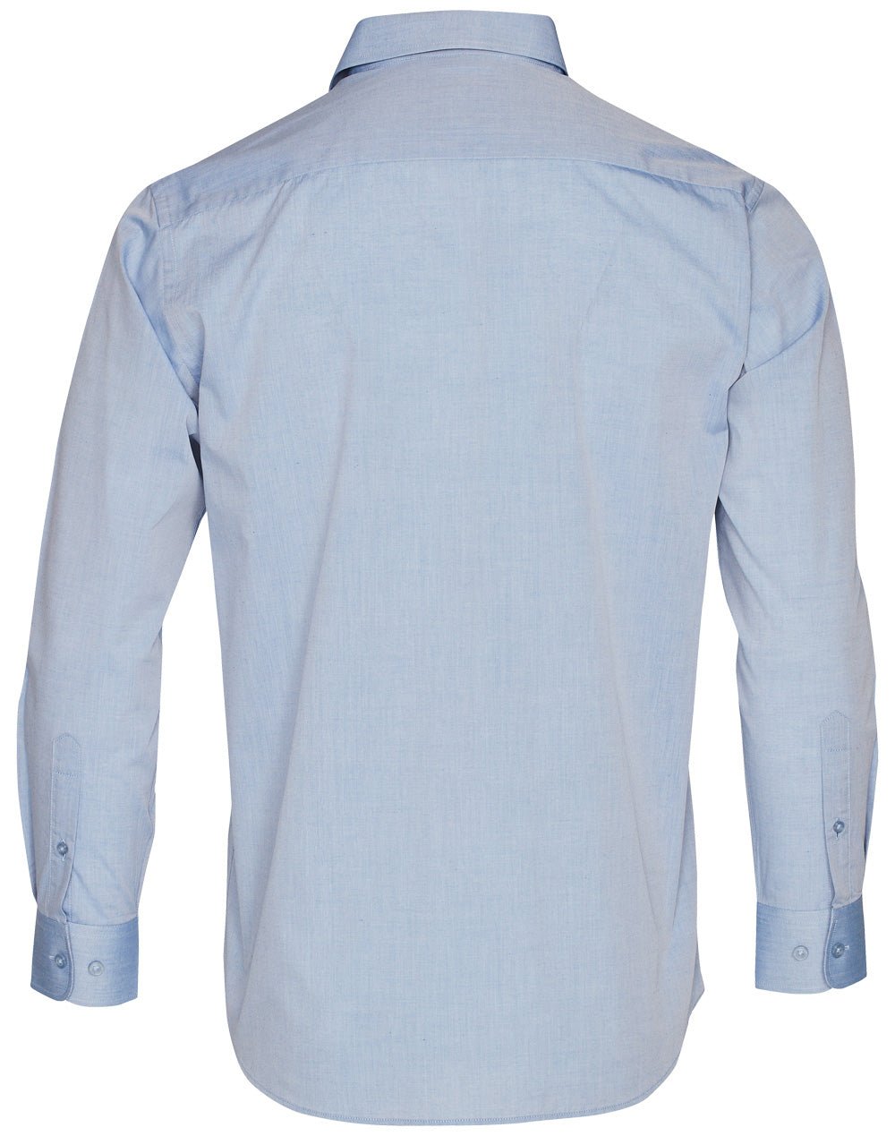 Benchmark M7012 Men's Fine Chambray Long Sleeve Shirt - WEARhouse