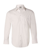 Benchmark M7020L Men's Cotton/Poly Stretch Long Sheeve Shirt - WEARhouse