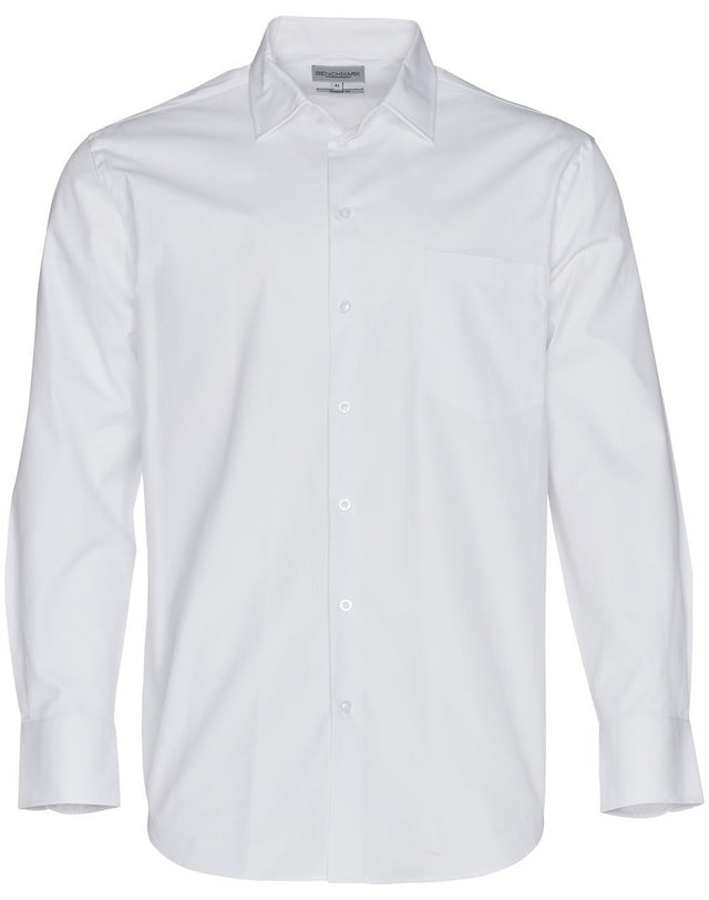 Benchmark M7040L Men's CVC Oxford Long Sleeve Shirt - WEARhouse