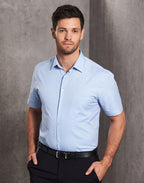 Benchmark M7040S Men's CVC Oxford Short Sleeve Shirt - WEARhouse