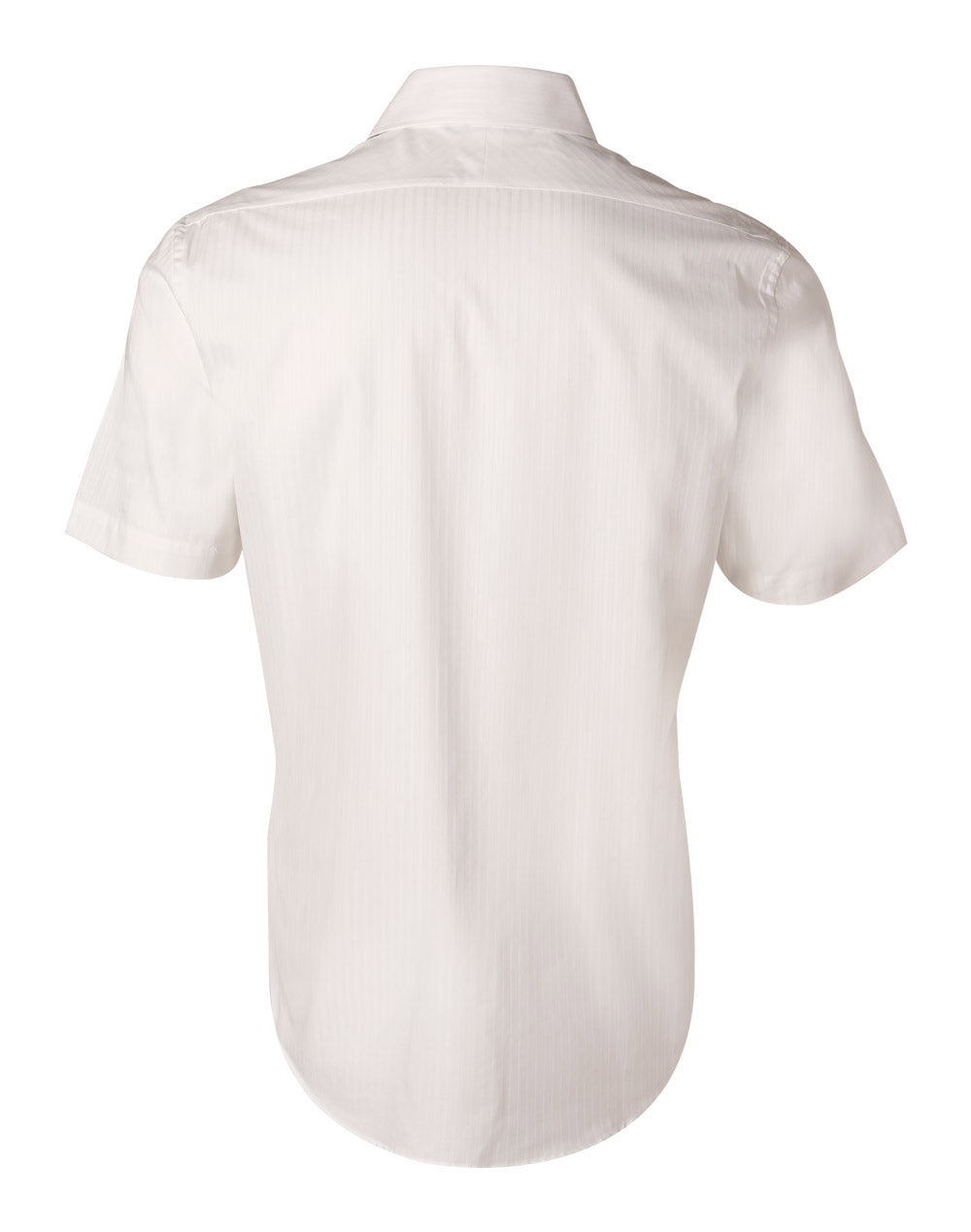 Benchmark M7100S Men's Self Stripe Short Sleeve Shirt - WEARhouse