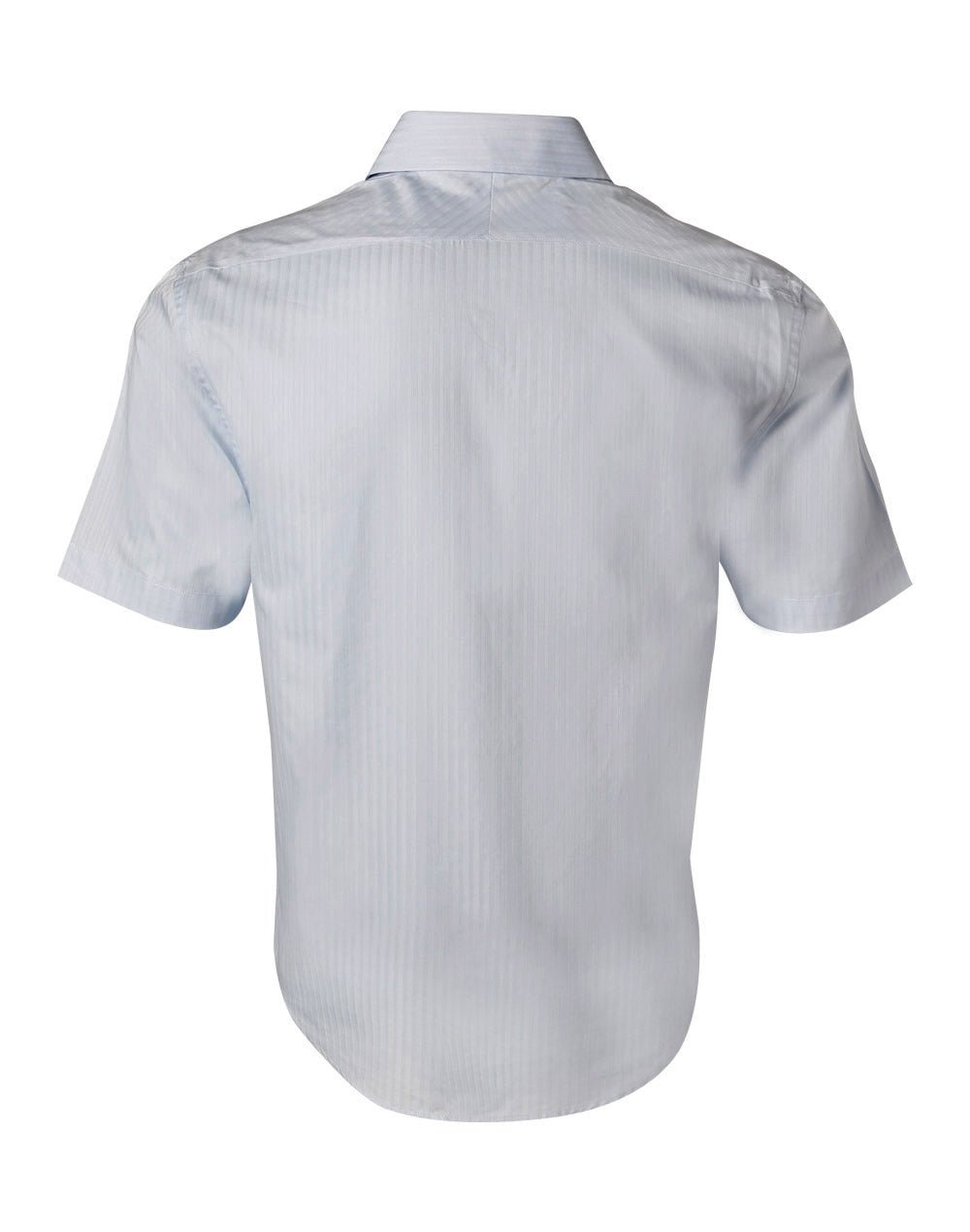 Benchmark M7100S Men's Self Stripe Short Sleeve Shirt - WEARhouse