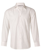 Benchmark M7112 Men's Mini Herringbone Long Sleeve Shirt - WEARhouse