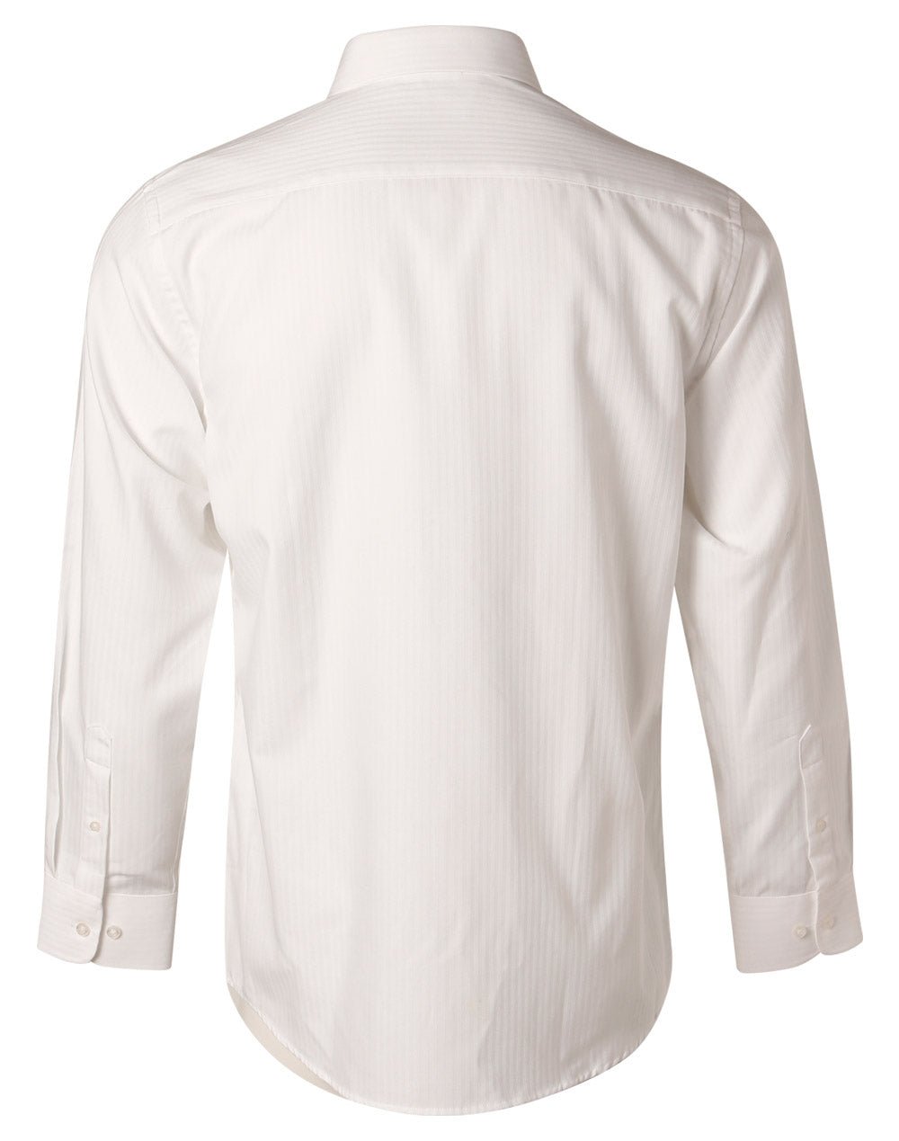 Benchmark M7112 Men's Mini Herringbone Long Sleeve Shirt - WEARhouse