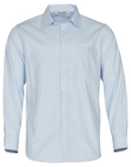 Benchmark M7112 Men's Mini Herringbone Long Sleeve Shirt - WEARhouse