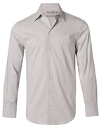 Benchmark M7200L Men's Ticking Stripe Long Sleeve Shirt - WEARhouse
