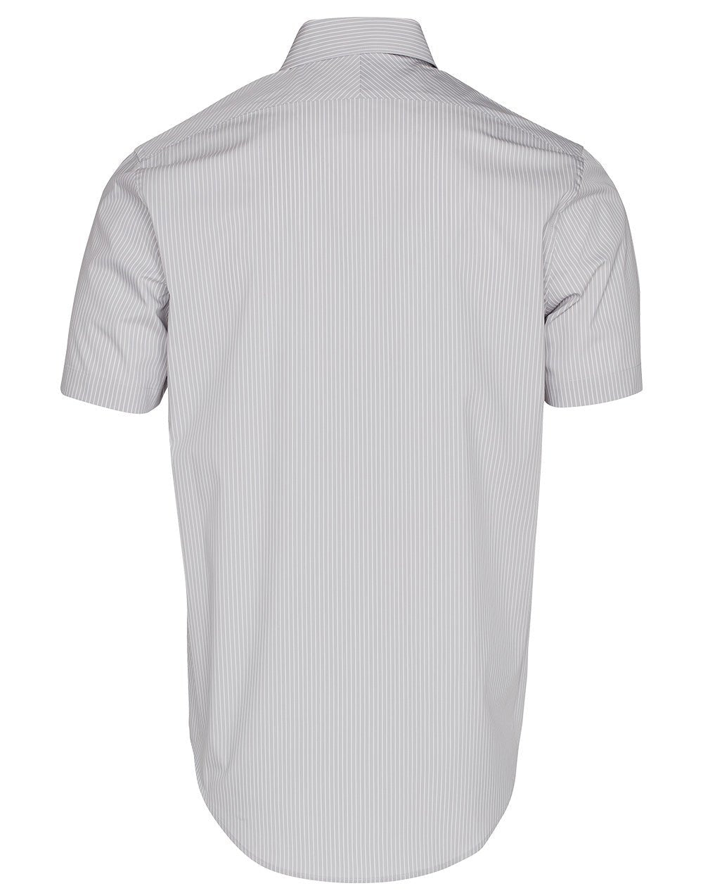 Benchmark M7200S Men's Ticking Stripe Short Sleeve Shirt - WEARhouse
