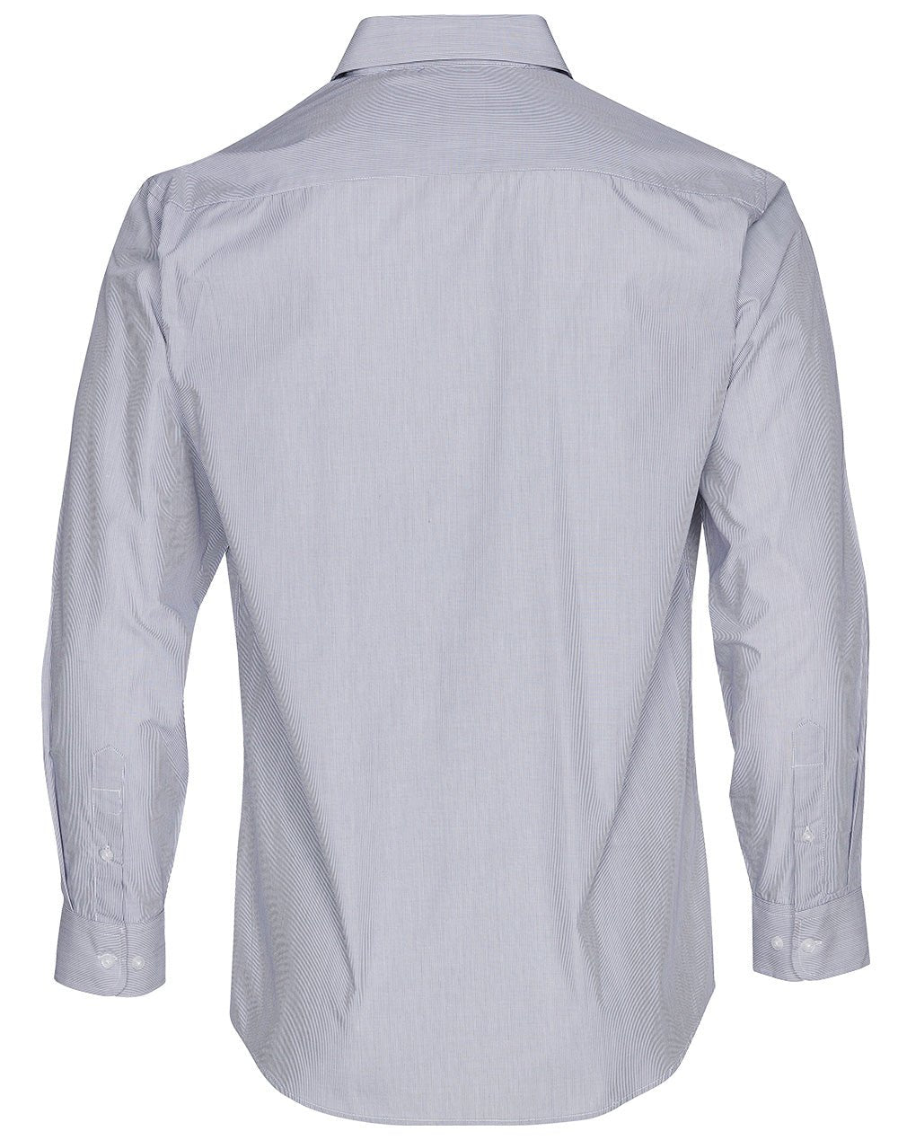 Benchmark M7212 Men's Fine Stripe Long Sleeve Shirt - WEARhouse