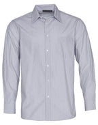Benchmark M7212 Men's Fine Stripe Long Sleeve Shirt - WEARhouse