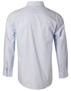 Benchmark M7212 Men's Fine Stripe Long Sleeve Shirt - WEARhouse