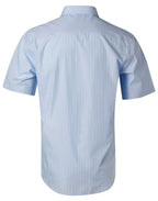 Benchmark M7221 Men's Pin Stripe Short Sleeve Shirt - WEARhouse