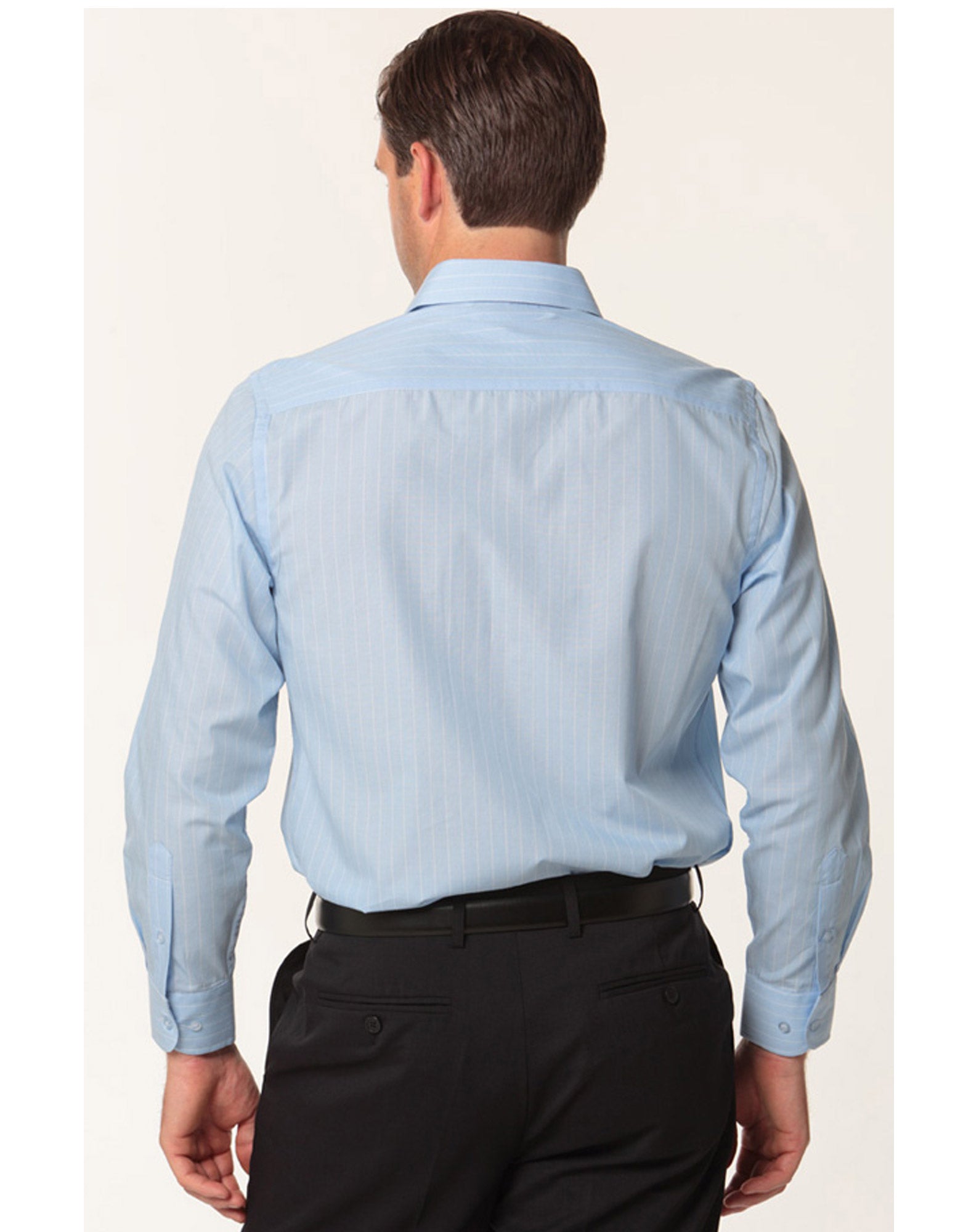 Benchmark M7222 Men's Pin Stripe Long Sleeve Shirt - WEARhouse