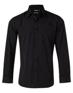 Benchmark M7222 Men's Pin Stripe Long Sleeve Shirt - WEARhouse