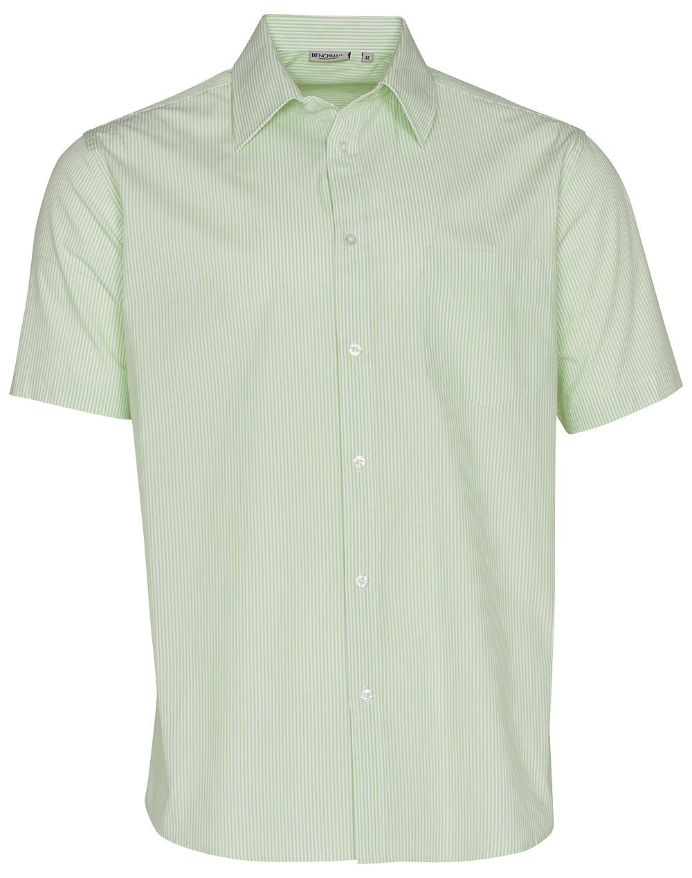 Benchmark M7231 Men's Balance Stripe Short Sleeve Shirt - WEARhouse