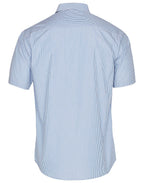 Benchmark M7231 Men's Balance Stripe Short Sleeve Shirt - WEARhouse