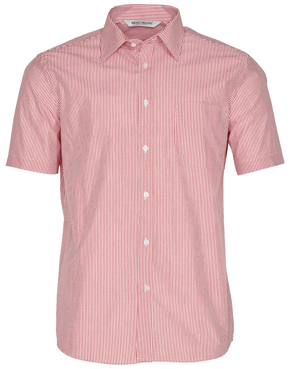 Benchmark M7231 Men's Balance Stripe Short Sleeve Shirt - WEARhouse