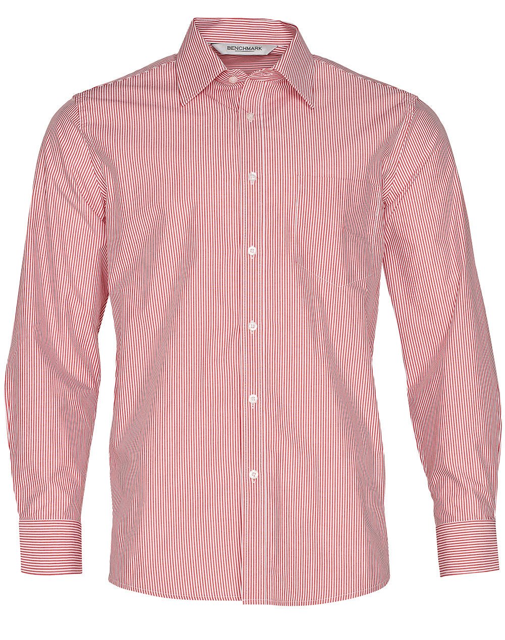 Benchmark M7232 Men's Balance Stripe Long Sleeve Shirt - WEARhouse
