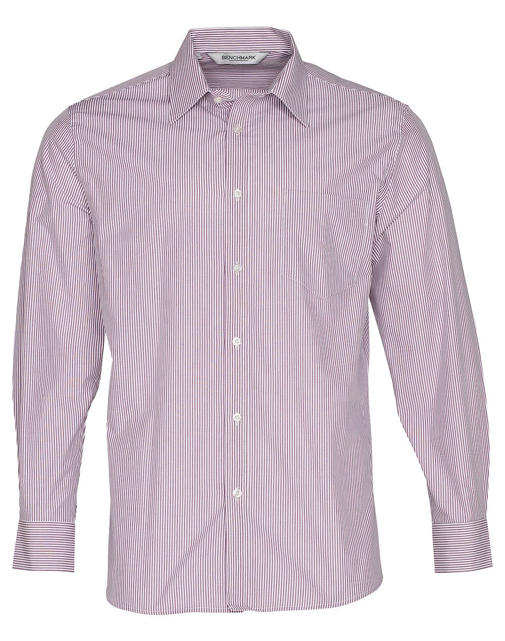 Benchmark M7232 Men's Balance Stripe Long Sleeve Shirt - WEARhouse