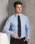 Benchmark M7232 Men's Balance Stripe Long Sleeve Shirt - WEARhouse