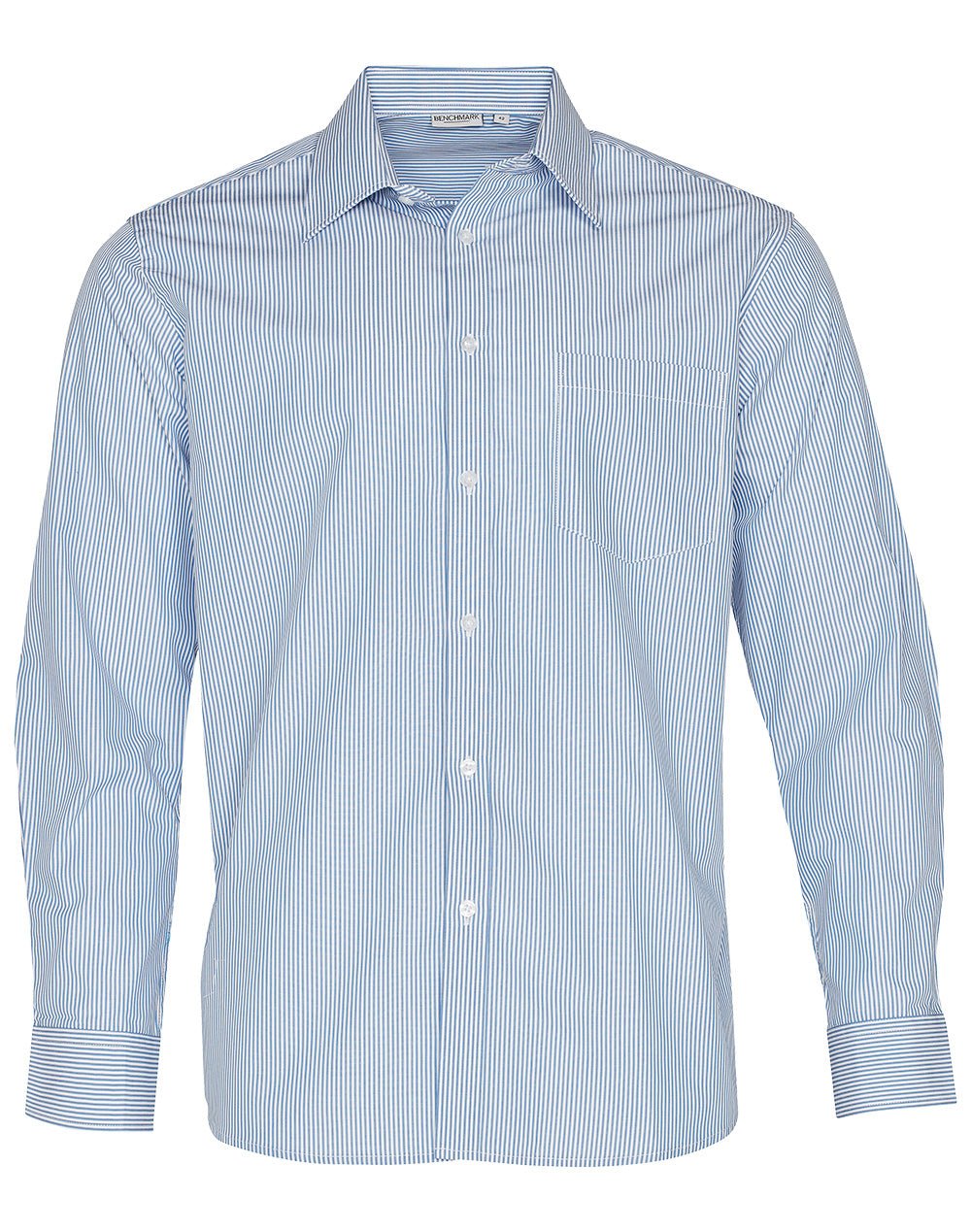 Benchmark M7232 Men's Balance Stripe Long Sleeve Shirt - WEARhouse