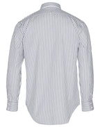 Benchmark M7310L Men's Executive Sateen Stripe Long Sleeve Shirt - WEARhouse