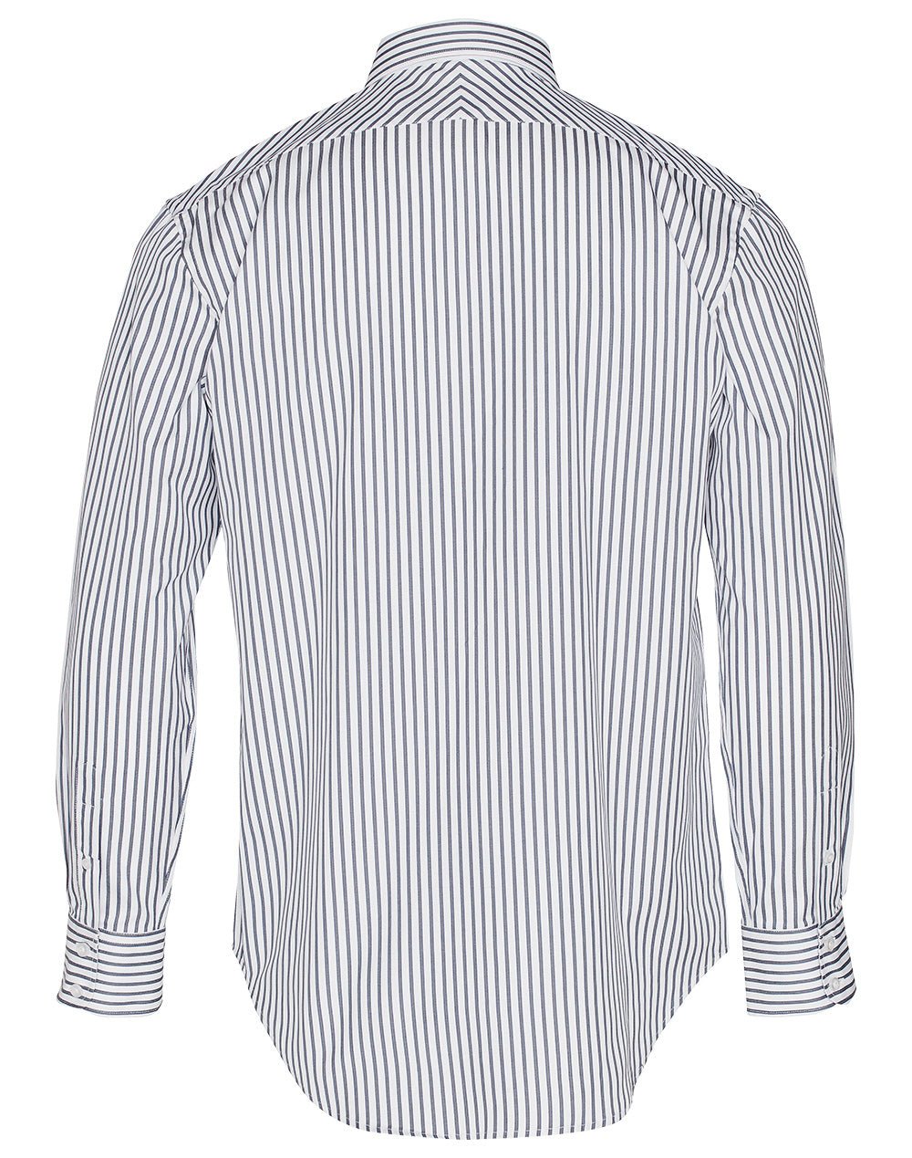 Benchmark M7310L Men's Executive Sateen Stripe Long Sleeve Shirt - WEARhouse