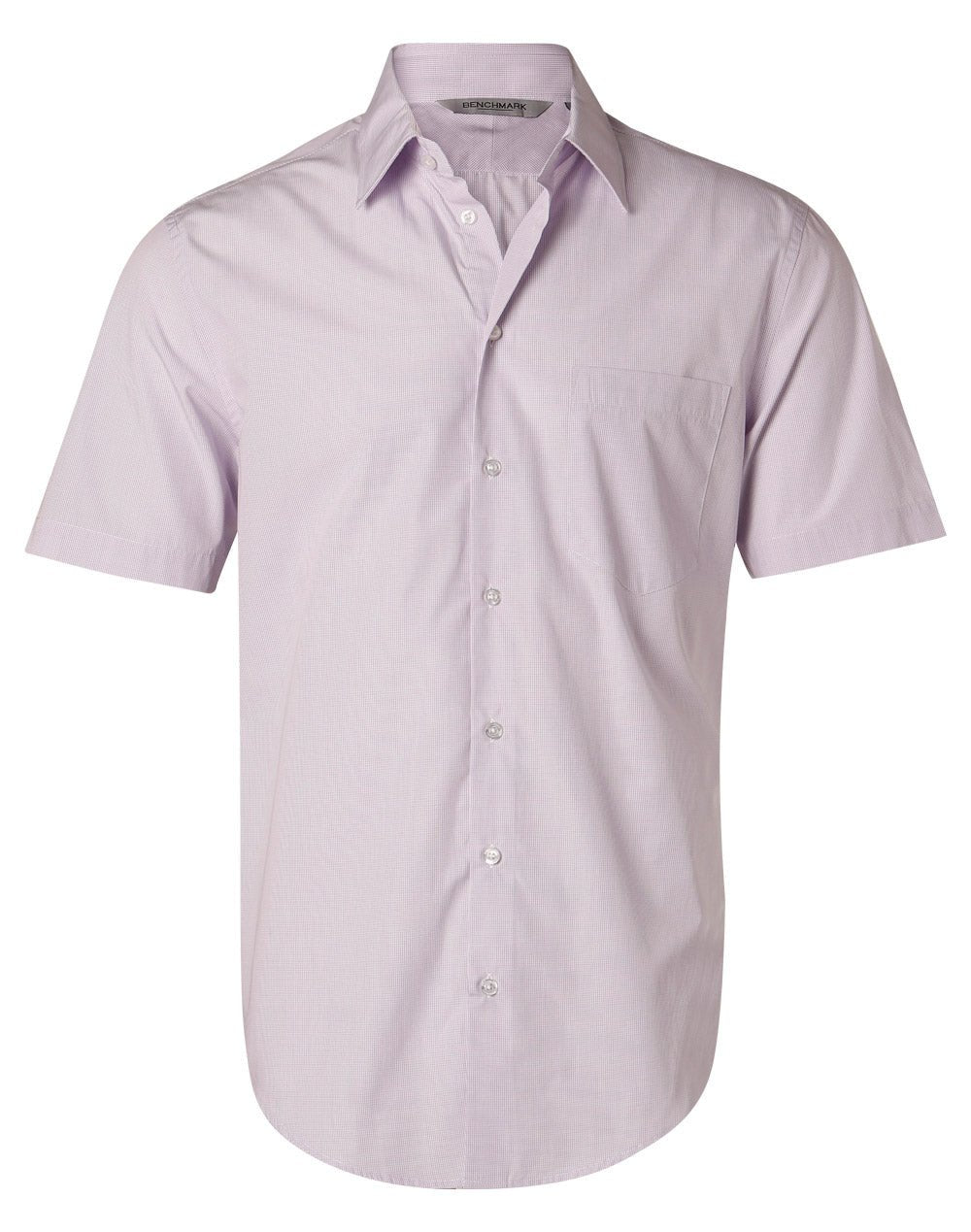 Benchmark M7360S Men's Mini Check Short Sleeve Shirt - WEARhouse