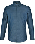Benchmark M7400L ASCOT MENS LONG SLEEVE DOT JACQUARD STRETCH SHIRT - WEARhouse