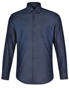 Benchmark M7400L ASCOT MENS LONG SLEEVE DOT JACQUARD STRETCH SHIRT - WEARhouse
