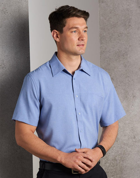 Benchmark M7600S Men's CoolDry Short Sleeve Shirt - WEARhouse