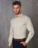 Benchmark M7912 Men's Long Sleeve Military Shirt - WEARhouse