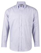 Benchmark M7922 Men's Dot Contrast Long Sleeve Shirt - WEARhouse
