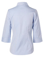Benchmark M8013 Women's Fine Chambray 3/4 Sleeve Shirt - WEARhouse