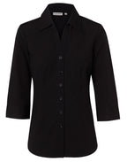 Benchmark M8020Q Women's Cotton/Poly Stretch 3/4 Sleeve Shirt - WEARhouse