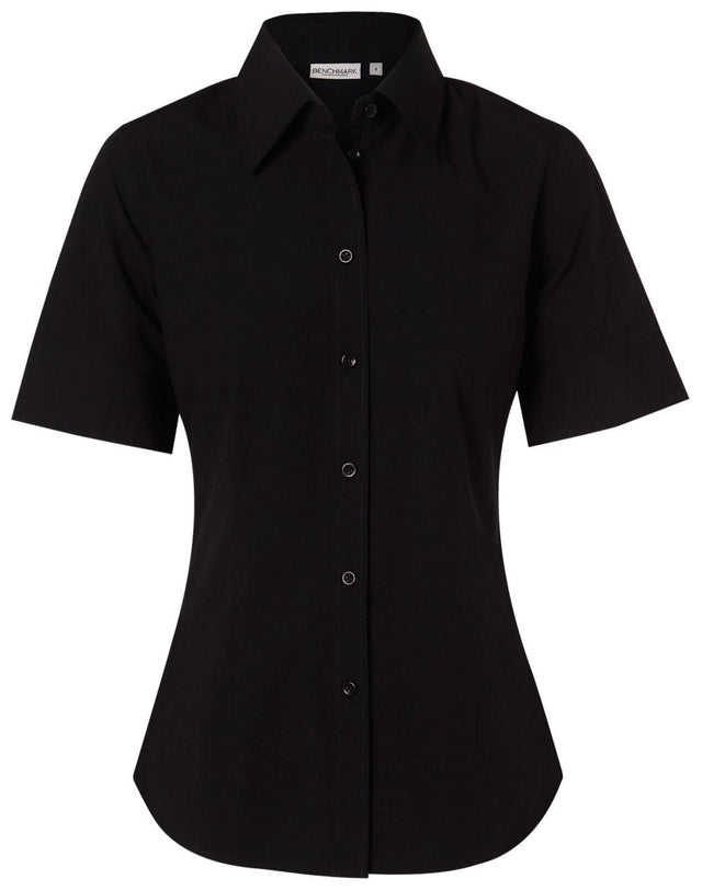 Benchmark M8020S Women's Cotton/Poly Stretch Sleeve Shirt - WEARhouse