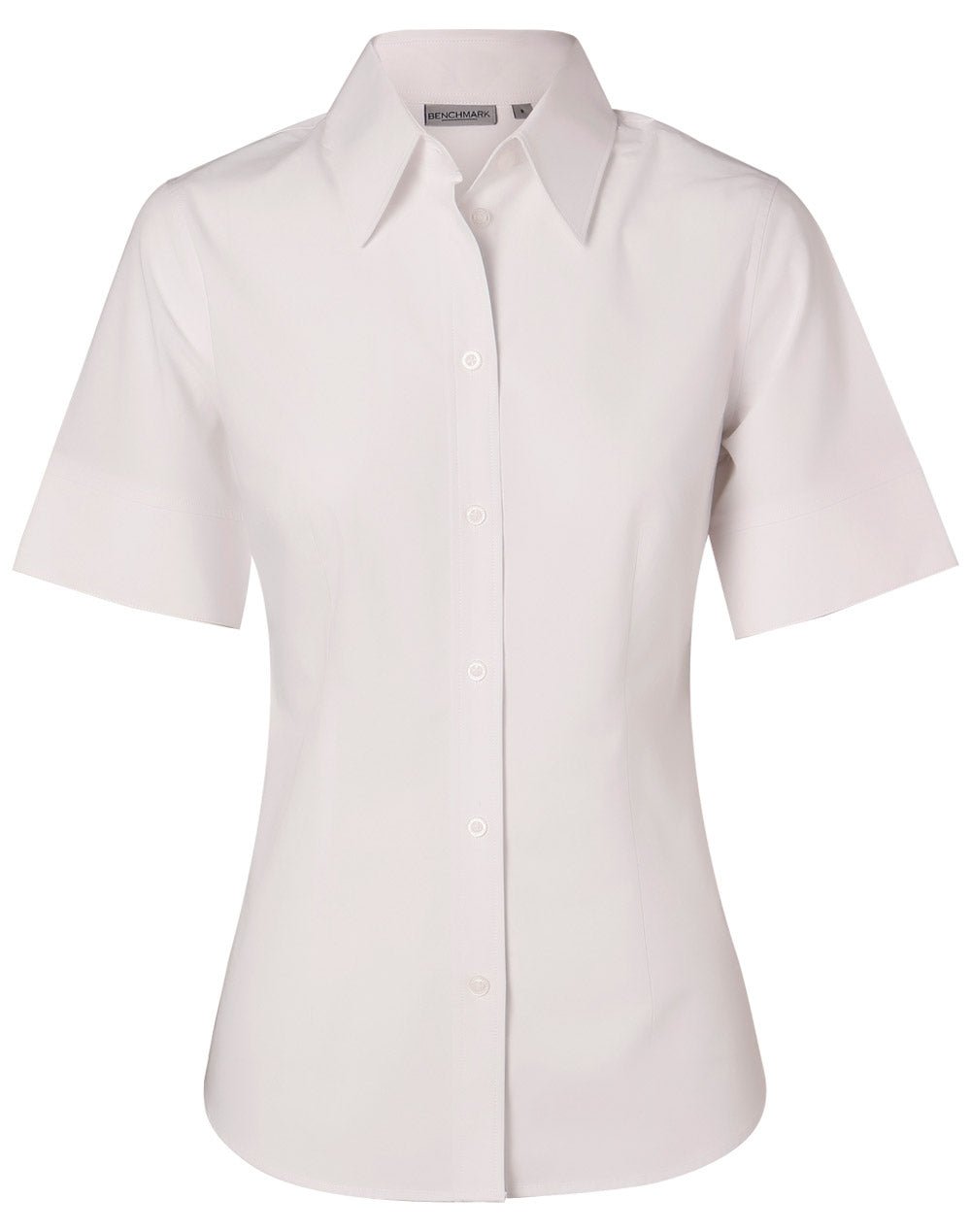 Benchmark M8020S Women's Cotton/Poly Stretch Sleeve Shirt - WEARhouse