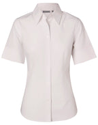 Benchmark M8020S Women's Cotton/Poly Stretch Sleeve Shirt - WEARhouse