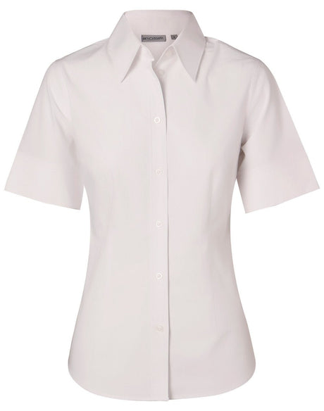 Benchmark M8020S Women's Cotton/Poly Stretch Sleeve Shirt - WEARhouse
