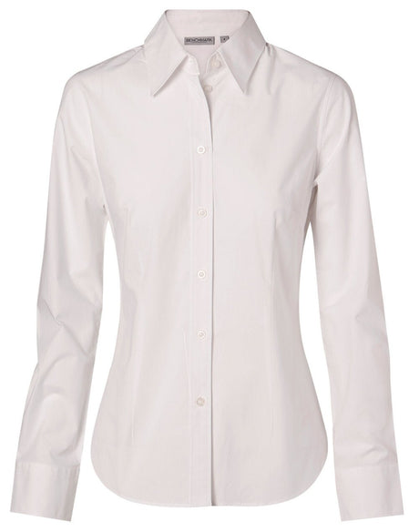 Benchmark M8030L Women's Fine Twill Long Sleeve Shirt - WEARhouse