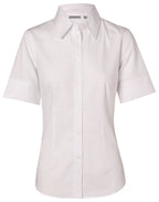 Benchmark M8030S Women's Fine Twill Short Sleeve Shirt - WEARhouse