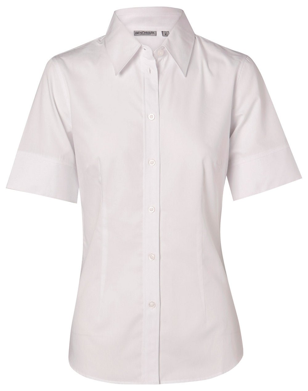 Benchmark M8030S Women's Fine Twill Short Sleeve Shirt - WEARhouse