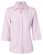 Benchmark M8040Q Women's CVC Oxford 3/4 Sleeve Shirt - WEARhouse